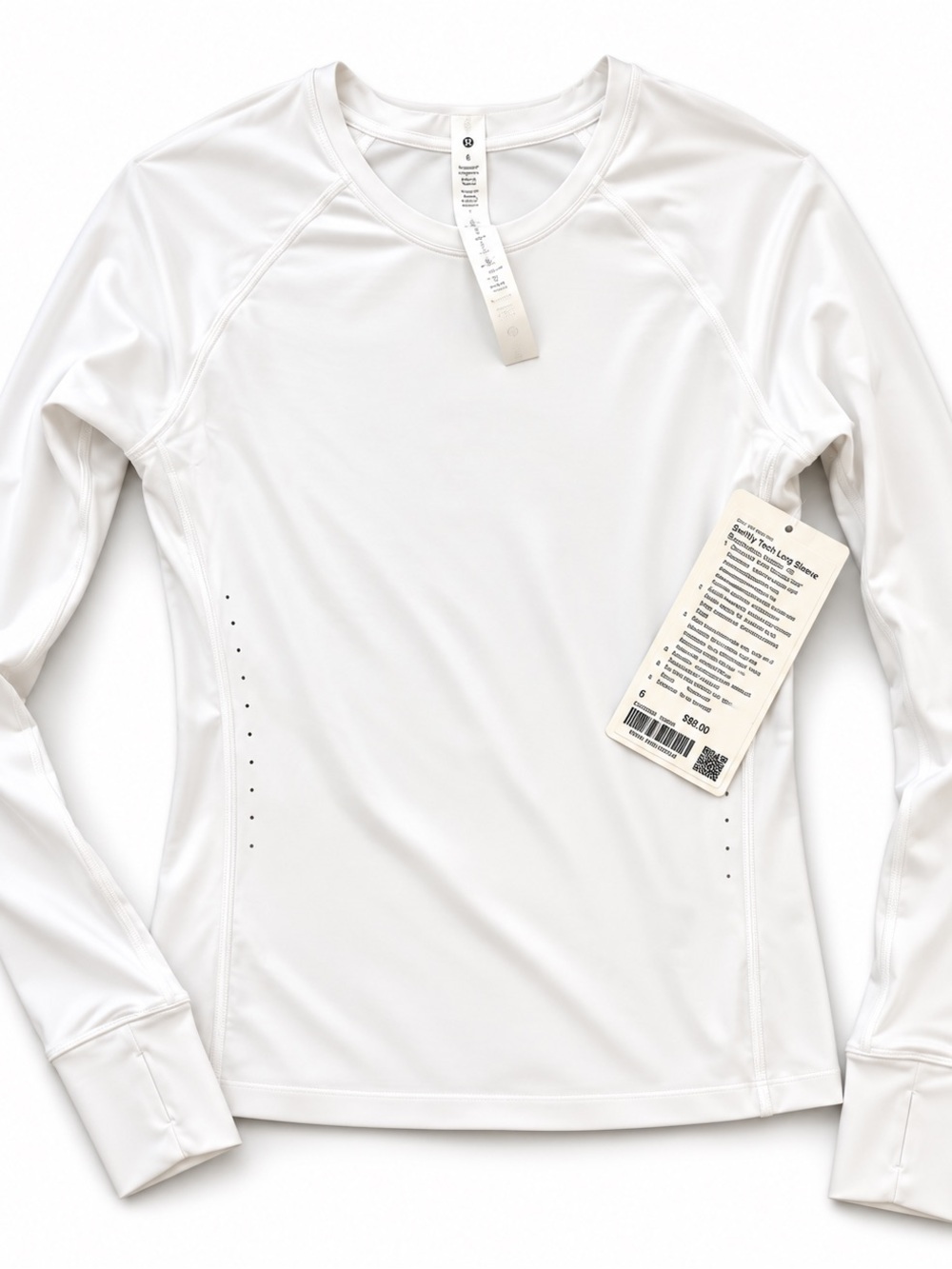 lululemon athletica Women's White Long-Sleeve Performance Crew